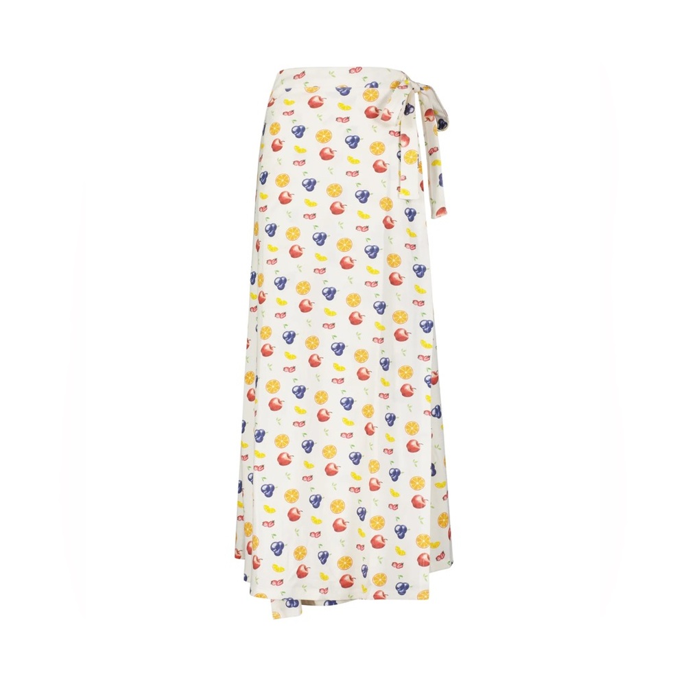 Aleeza Paris Blanca Floral Wrap Maxi Skirt Size XL